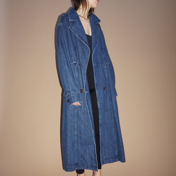 J Brand denim trench coat - Picture 4 of 8